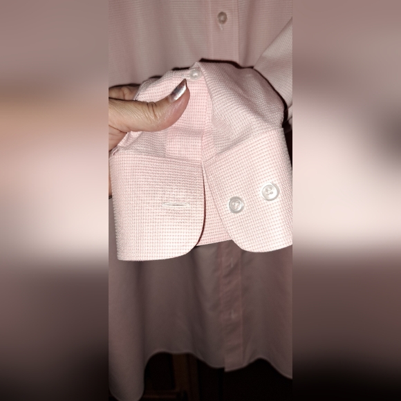 Men's Bonobos Wrinkle Free Prominent Fit 20/36 (2xl) Pink Plaid Button Down... - Picture 8 of 8